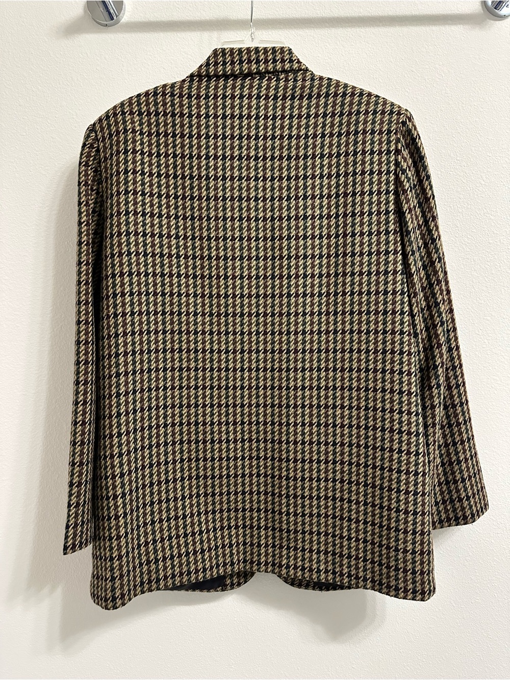 Sag Harbor Brown & Black Houndstooth Women's Blazer size 12 - Picture 2 of 9